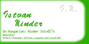 istvan minder business card